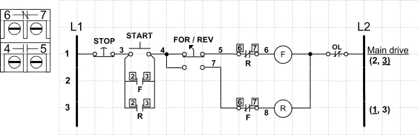 Describe the control circuit in the accompanying figure.