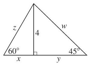 Find the exact values of each part labeled with a letter.