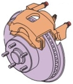 What type of brake system is pictured below?  