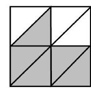 Use a fraction to represent the shaded portions. -