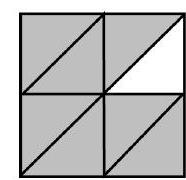 Use a fraction to represent the shaded portions. -