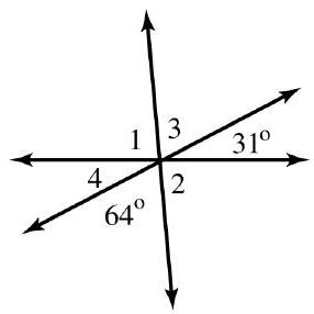 Find the measure of each numbered angle in the figure.   