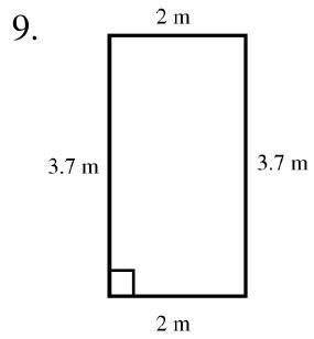For Next Problems, find the perimeter and area of each figure. -