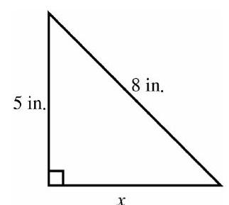 For Next Problems, find the unknown length(s). Round your answer(s) to the nearest tenth when necessary. In the second Problem , assume that the triangles are similar. -