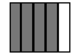 <strong>Draw a diagram to represent the number. - \frac{3}{5} </strong> A) B) C) D)