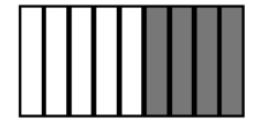 <strong>Draw a diagram to represent the number. - \frac{4}{9} </strong> A) B) C) D)