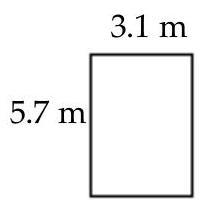 Find area of figure. Round to the nearest hundredth if necessary. -