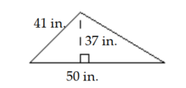 Find area of figure. Round to the nearest hundredth if necessary. - 
