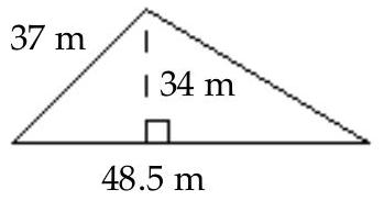 Find area of figure. Round to the nearest hundredth if necessary. - 