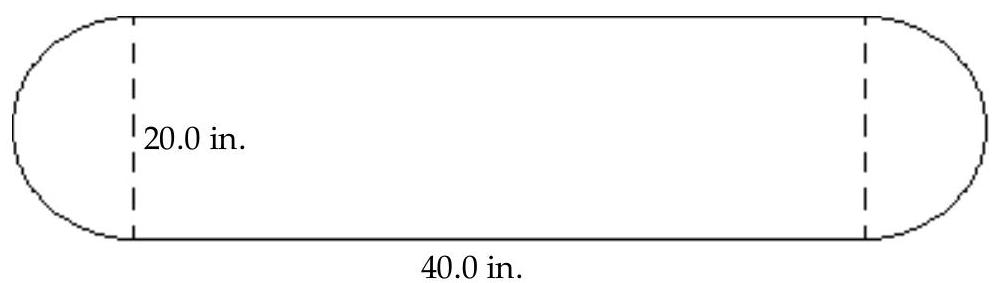 Find area of figure. Round to the nearest hundredth if necessary. - (Use 3.14 for \pi .)