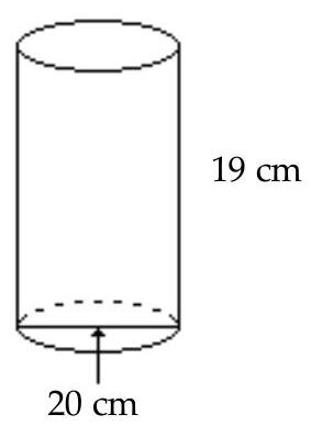 Find the volume of the sphere or the cylinder. Use \pi=3.14 when needed. Round to the nearest thousandth if necessary. -