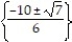 <strong>Solve the equation by completing the square. -6x<sup>2</sup> + 10x + 3 = 0</strong> A) B) C) D)