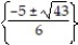 <strong>Solve the equation by completing the square. -6x<sup>2</sup> + 10x + 3 = 0</strong> A) B) C) D)