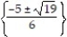 <strong>Solve the equation by completing the square. -6x<sup>2</sup> + 10x = - 1</strong> A) B) C) D)