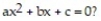 Answer the question. -If the trinomial ax<sup>2</sup> + bx + c is a perfect square, what can we conclude about the solutions of the equation  