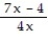 <strong>Choose the one alternative that best completes the statement or answers the question. Find the numerical value of the rational expression for the given value of x. - , x = 3</strong> A) B) C) D) -