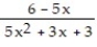 <strong>Choose the one alternative that best completes the statement or answers the question. Find the numerical value of the rational expression for the given value of x. - , x = -3</strong> A) - B) C) - D)