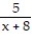 <strong>Find all values that make the expression undefined. - </strong> A) -8 B) 0 C) Never undefined D) 8