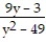 <strong>Find all values that make the expression undefined. - </strong> A) 7, -7 B) C) 49 D) 7