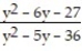 <strong>Write the rational expression in lowest terms. - </strong> A) B) C) D) -