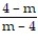 <strong>Write the rational expression in lowest terms. - </strong> A) 1 B) -1 C) -m D) Already in lowest terms