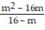 <strong>Write the rational expression in lowest terms. - </strong> A) -(m + 4) B) m C) -m D) m + 4