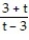 <strong>Write the rational expression in lowest terms. - </strong> A) 1 B) -1 C) -t D) Already in lowest terms