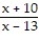 <strong>Find the expression that is equivalent to the given rational expression. -- </strong> A) - B) C) - D) -