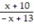 <strong>Find the expression that is equivalent to the given rational expression. -- </strong> A) - B) C) - D) -