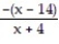 <strong>Find the expression that is equivalent to the given rational expression. -- </strong> A) - B) - C) D) -