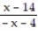 <strong>Find the expression that is equivalent to the given rational expression. -- </strong> A) - B) - C) D) -