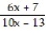 <strong>Find the expression that is equivalent to the given rational expression. -- </strong> A) B) C) D)
