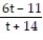<strong>Find the expression that is equivalent to the given rational expression. -- </strong> A) B) C) D)