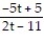 <strong>Find the expression that is equivalent to the given rational expression. -- </strong> A) B) C) D)
