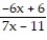 Find the expression that is equivalent to the given rational expression. -