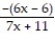 <strong>Find the expression that is equivalent to the given rational expression. - </strong> A) B) C) D) -