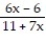 <strong>Find the expression that is equivalent to the given rational expression. - </strong> A) B) C) D) -