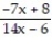<strong>Find the expression that is equivalent to the given rational expression. - </strong> A) B) C) - D) -
