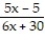 <strong>Multiply or divide as indicated. Write the answer in lowest terms. - . </strong> A) B) C) D) 30x