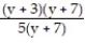 <strong>Multiply or divide as indicated. Write the answer in lowest terms. - ÷ </strong> A) B) y + 3 C) D)