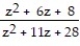 <strong>Multiply or divide as indicated. Write the answer in lowest terms. - ÷ </strong> A) B) z + 3 C) D)