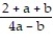 <strong>Multiply or divide as indicated. Write the answer in lowest terms. - . </strong> A) B) 2 - a - b C) D)
