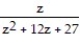 <strong>Multiply or divide as indicated. Write the answer in lowest terms. - ÷ </strong> A) B) z - 5 C) D)