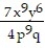 Choose the one alternative that best completes the statement or answers the question -If the rational expression represents the area of a rectangle and represents the length of the rectangle, what rational expression represents the width?