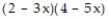 Write the word or phrase that best completes each statement or answers the question. -If ( 3x - 2)( 5x - 4) is the LCD of two fractions, is also acceptable as an LCD? Why or why not?