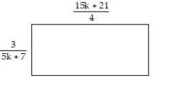 Solve the problem. -Find an expression that represents the perimeter of the rectangle. Give the simplified form.