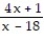 Find all values for which at least one denominator is equal to 0. Write answers using the symbol ≠. Do not solve. - =