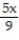 Solve the equation. -  + x = 3
