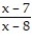 Solve the equation. -  =  