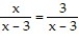 Write the word or phrase that best completes each statement or answers the question. Provide an appropriate response. -Without multiplying by the least common denominator and solving, explain why the rational equation has no solution. (Hint: Examine both numerators and denominators carefully.)
